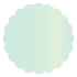 Lagoon Scallop Circle Card 4 1/2 Inch - 25/Pk