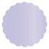 Vista Scallop Circle Card 4 1/2 Inch - 25/Pk