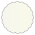 Citrine Scallop Circle Card 4 1/2 Inch - 25/Pk