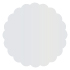 Silver Scallop Circle Card 4 1/2 Inch - 25/Pk