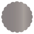 Ash Scallop Circle Card 4 1/2 Inch - 25/Pk