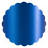 Blue Silk Scallop Circle Card 4 1/2 Inch - 25/Pk