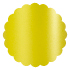 Green Silk Scallop Circle Card 4 1/2 Inch - 25/Pk