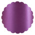 Purple Silk Scallop Circle Card 4 1/2 Inch - 25/Pk