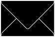 Black Booklet Envelope 6 x 9 - 25/Pk