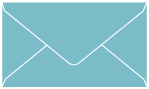 Textured Aquamarine Mini Envelope 2 1/2 x 4 1/4 - 25/Pk