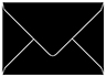 Black Outer #7 Envelope 5 1/2 x 7 1/2 - 25/Pk