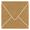Natural Kraft Square Envelope 4 1/4 x 4 1/4 - 25/Pk