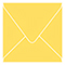 Lemon Drop Square Envelope 4 1/4 x 4 1/4 - 25/Pk