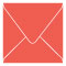 Coral Square Envelope 4 1/4 x 4 1/4 - 25/Pk