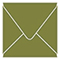 Olive Square Envelope 4 1/4 x 4 1/4 - 25/Pk