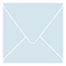 Blue Feather Square Envelope 4 1/4 x 4 1/4 - 25/Pk