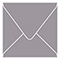 Pewter Square Envelope 4 1/4 x 4 1/4 - 25/Pk