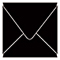 Black Square Envelope 4 1/4 x 4 1/4 - 25/Pk