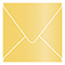 Gold Square Envelope 4 1/4 x 4 1/4 - 25/Pk