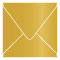 Metallic Olive Square Envelope 4 1/4 x 4 1/4 - 25/Pk