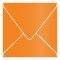 Mandarin Square Envelope 4 1/4 x 4 1/4 - 25/Pk