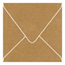 Natural Kraft Square Envelope 5 x 5 - 25/Pk