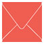 Coral Square Envelope 5 x 5 - 25/Pk