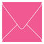 Raspberry Square Envelope 5 x 5 - 25/Pk