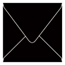 Black Square Envelope 5 x 5 - 25/Pk