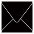 Black Square Envelope 5 1/2 x 5 1/2 - 25/Pk