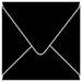 Black Square Envelope 6 x 6 - 25/Pk