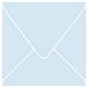 Blue Feather Square Envelope 6 1/2 x 6 1/2 - 25/Pk