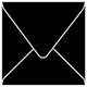 Black Square Envelope 6 1/2 x 6 1/2 - 25/Pk
