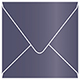 Iris Blue Square Envelope 6 1/2 x 6 1/2 - 25/Pk