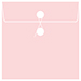 Pink Feather String-Tie Envelope 6 x 6 - 10/Pk
