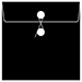 Black String-Tie Envelope 6 x 6 - 10/Pk