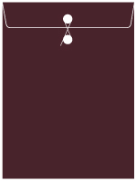 Eggplant String-Tie Envelope 9 x 12 - 10/Pk