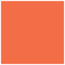 Electric Orange Square Flat Paper 5 3/4 x 5 3/4 - 50/Pk