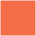 Electric Orange Square Flat Paper 6 1/2 x 6 1/2 - 50/Pk