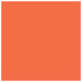 Electric Orange Square Flat Paper 6 3/4 x 6 3/4 - 50/Pk