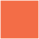Electric Orange Square Flat Paper 7 x 7 - 50/Pk