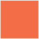 Electric Orange Square Flat Paper 7 1/4 x 7 1/4 - 50/Pk