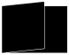 Black Fold Away Invitation 5 x 7 - 25/Pk