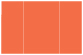 Electric Orange Gate Fold Invitation Style A (5 x 7) - 10/Pk