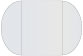 Silver Gate Fold Invitation Style C (5 1/4 x 7 1/4) - 10/Pk