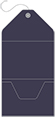 Navy Pocket Invitation Style A10 (5 1/4 x 7 1/4) - 10/Pk