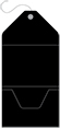 Black Pocket Invitation Style A10 (5 1/4 x 7 1/4) - 10/Pk