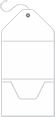 Linen Solar White Pocket Invitation Style A10 (5 1/4 x 7 1/4) - 10/Pk