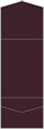 Eggplant Pocket Invitation Style A11 (5 1/4 x 7 1/4) - 10/Pk
