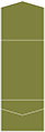 Olive Pocket Invitation Style A11 (5 1/4 x 7 1/4) - 10/Pk