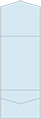 Blue Feather Pocket Invitation Style A11 (5 1/4 x 7 1/4) - 10/Pk