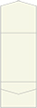 Linen Natural White Pocket Invitation Style A11 (5 1/4 x 7 1/4) - 10/Pk