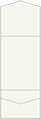 White Pearl Pocket Invitation Style A11 (5 1/4 x 7 1/4) - 10/Pk