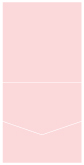 Pink Feather Pocket Invitation Style A1 (5 3/4 x 5 3/4) 10/Pk